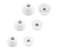 Aiivioll Cuscinetti compatibili con auricolari Beats Fit Pro/Studio Buds/Studio Buds+, S/M/L, 3 misure e 6 in morbido silicone, compatibili con Beats Fit Pro (6 pz/bianco)