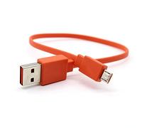 Aiivioll Micro USB Compatibile con JBL Flip 2/3/4, Charge 2/3, Pulse2, per altoparlante Logitech UE Boom 22 AWG Telefoni Android di Ricambio Piatto Micro Cavo Rapido (1 M/Arancione)