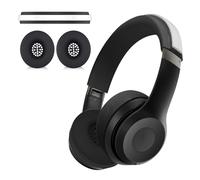 Aiivioll Solo 4 cuscinetti auricolari in silicone e fascia per la testa, lavabili e resistenti al sudore, per auricolari Solo4 senza fili, copricapo (nero)