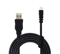 Aiivioll UC E6 Cavo di ricambio Coolpix sincronizzazione dati USB UC E16 UC-E17 compatibile con fotocamera digitale Nikon DSLR D750 D5300 D3200 Coolpix L340 L32 A10 P520 S6000 S9200 (1.5M / Nero)