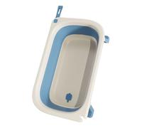 AIJUSSS Lavabo per Doccia Portatile per Animali Domestici con termometro Vasca da Bagno Pieghevole per Animali Domestici con Tappo di Scarico Vasca da Bagno Multifunzionale per Cani e Gatti