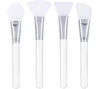 Aikaka 4 pennelli applicatori in silicone per maschere facciali, ad asciugatura rapida, facili da pulire, strumento di bellezza per la cura della pelle del viso, occhi, fango, siero, creme fai da te