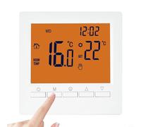 Aikaou Termostato digitale programmabile per la casa, display LCD, regolatore della temperatura ambiente, controllo del calore e del raffreddamento a pavimento, kit termostato digitale, arancione