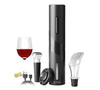 AIKARO - Cavatappi Elettrico per Vino Apribottiglie Automatico (Set, Ricaricabile)
