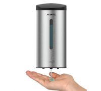 AIKE AK1205E Dispenser di Sapone Automatico da Parete, Grande Capacità in Acciaio Inox per Sala da Pranzo e Bagno