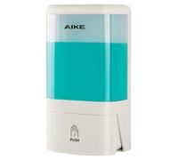 AIKE Dispenser Sapone Liquido da Parete, 1200 ml con Pompa a Blocco | Finitura Bianco, Doppi Metodi Installazione, Finestra Visibile, Progetto Senza Fori, Risparmio Spazio, Pressione Facile