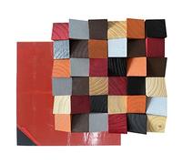 AIKEAIKESI Diffusore acustico, 30 x 30 x 3 cm, pannelli in legno marrone, stile rustico moderno, riduce l'eco, migliora la qualità del suono, pannelli decorativi da parete