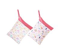 Aikelai 2 Pezzi/4 Pezzi Borsa Pannolini,Borsa per Pannolini Impermeabili,Wet Bag Pannolini Lavabili,Sacchetto del Pannolino Riutilizzabile,Wetbag per Beach Swimming Pool Gym ( 2 Pezzi-Rosso)