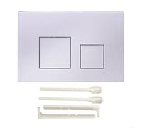 AIKEOU Doppia piastra di scarico, attuatore a doppio scarico per WC sospesi a parete, per GEBERIT Sigma01 Sigma20 Sigma21 Sigma30 Sigma50 UP300 (argento) (argento)