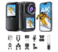 AIKER Action Cam 4k/5k Wifi Nuovo Aggiornato,Dash Cam Moto Lunga Durata Della Batteria/Eis/Impermeabile Fino A 30 M/Qualità Dellimmagine Ad Alta Definizione,Biciclette/Motociclette/Animali Domestici