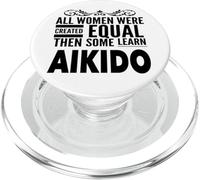 Aikido Arti Marziali Donne Combattente Divertimento Ragazza Sensei Studente PopSockets PopGrip per MagSafe