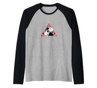 Aikido e Il Triangolo, Cerchio, Quadrato Maglia con Maniche Raglan