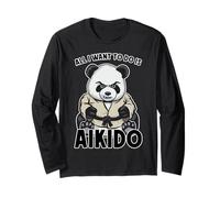 Aikido Panda Tutto Quello Che Voglio Fare è Un Simpatico Orso Maglia a Manica