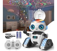 Aikmi Robot Giocattolo Bambini, Robot Telecomandato per Bambini con Proiettore Stelle Soffitto Bambini Luce Notturna, Sensore di Gesti, Musica, Regalo Bambino 6 Anni Giocattoli Bambino