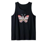 Aila Butterfly - Personalizzato Carino Nome Word Art Canotta