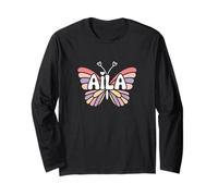 Aila Butterfly - Personalizzato Carino Nome Word Art Maglia a Manica