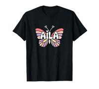 Aila Butterfly - Personalizzato Carino Nome Word Art Maglietta