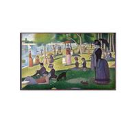 AiLai Georges Seurat-Sunday Afternoon on the Island of La Grande Jatte (1886) Canvas Wall Art Poster Home Decor (100x150cm 39"x59",Senza Cornice)