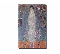 AiLai Gustav Klimt-Portrait of Baroness Elisabeth Bachofen cht 1916 Canvas Wall Art Poster Home Decor (45x63cm 18"x25",Senza Cornice)