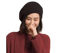 Ailaile 100% lana merino berretti cappelli donna inverno caldo lavorato a maglia oversize beige Beanie, nero, Taglia unica
