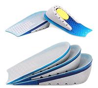 Ailaka Solette in gel per aumentare l'altezza, 1 paio, cuscinetti ammortizzanti per tallone, inserti per scarpe per uomo e donna, Altezza tacco: 3,5 cm, One size fits all