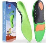 Ailaka Solette ortopediche per bambini, con supporto per arco plantare, imbottitura per fascite plantare, inserti atletici per alleviare il dolore al piede piatto, corsa e camminata, verde
