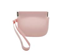 Ailan Borsa a Portafoglio in Silicone Resistente e Riutilizzabile Borsa portaoggetti con Chiusura Automatica Facile con Una Sola Mano Portafoglio Piccolo in Gel di silice, Rosa