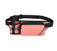 Ailan Borsa impermeabile Oxford, zaino da trekking, per esterni, in tessuto Oxford, con porta-cintura e marsupio, in tessuto, con porta-borraccia e porta-ruote, rosa
