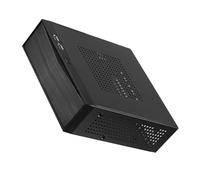 Ailan Case per computer Mini ITX con telaio da gioco compatto e struttura robusta, soluzioni efficaci per home theater, metallo, alluminio, alimentatore, M05, 19x20.5x6 cm