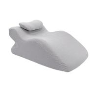 Ailan Cuscino per dormire con supporto per il collo, lavabile e con testa rivolta verso il basso, per un rilassamento profondo, imbottito con un comfort di, Grigio
