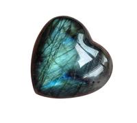Ailan Labradorite Palm Stone - Cattura la magia della per Gemma Naturale Pietra di Stabile e Solida Pietre a Forma di Cuore a Forma di Cuore