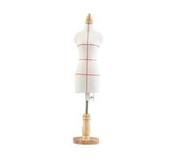 Ailan Mini manichino per abito, mini manichino per abito da sarto, robusto, durevole e pratico, altezza regolabile per costumi, manichini da cucito in miniatura, corpo, 33 cm con linea