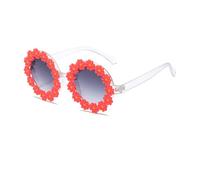Ailan Occhiali da sole per bambini Ragazze Protezione UV elegante e affidabile per le giornate in spiaggia Occhiali da sole per ragazze Età 6-8 Regali per bambine, rosso