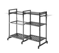 Ailan Organizzatore per attrezzi da giardino, soluzione organizzativa affidabile e robusta per tutte le esigenze di giardinaggio, organizzatore per attrezzi con ganci portaoggetti, pale per capannoni,