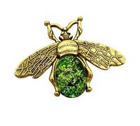 Ailan Porta spilli magnetico a forma di ape per punto croce e cucito, divertente e funzionale per gli appassionati di cucito, accessori multiuso per il porta spilli da ricamo, Verde, 4.7x3.5 cm