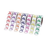 Ailan Set di adesivi per etichette trasparenti con data, include 3500 etichette per il giorno della settimana, rimovibili, con codifica a colori, per la gestione dell'inventario della cucina, adesivi