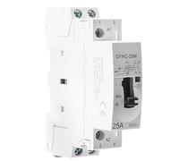 Ailao Contattore 220V Contattore CA for Uso Domestico Contattore CA Monofase 2P 25A 2NO Contattore Automatico Manuale su Guida DIN Telecomando Illuminazione Riscaldamento Ventilazione.
