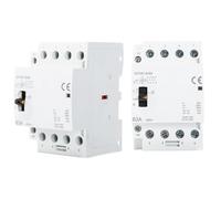 Ailao Contattore 400V 3 fasi 4 fili Teleruttore AC 400V 4P 63A 4NO ritardante di fiamma ultraleggero e ad alta efficienza DIN guida manuale, modello automatico.
