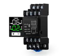 Ailao Interruttore Temporale 24V Relè digitale 0.1S-99H Timer per luci di controllo del ciclo ritardatore 4 normalmente aperto/normalmente chiuso 14 pin DC 24V con attacco.