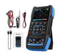 Ailao Oscilloscopio Multimetro Digitale 3 In 1 Oscilloscopio portatile usb Oscilloscopio a 2 canali 10MHz larghezza di banda 50MSa/s frequenza di campionamento 9999 conteggi, con sonda penna.