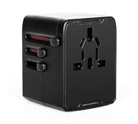 Ailao Presa di corrente Adattatore da viaggio Presa di corrente multipla con adattatore con 3USB 1USB C e 1AC Distributore presa di corrente generale Compatto e portatile per DE/EU/USA/UK/AU.
