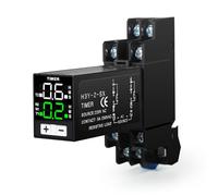 Ailao Temporizzatore 220V Relè digitale 0.1S-99H Temporizzatore luci di controllo del ciclo ritardatore 2 normalmente aperto/normalmente chiuso 8 Pins AC 220V con attacco.