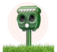 AILEDA Ultrasuoni per Gatti,Repellente con Luce LED,Ricarica solare e USB,Impermeabile,Dissuasore per Gatti,Ideale per Fattorie, Giardini e Cortili