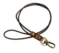 Aileder - Cordino da collo in pelle, 3 pezzi, con chiusura in metallo resistente, per porta tessere, chiavi, cellulare, unità USB, fotocamera, lettore musicale (1 cordino per collo)