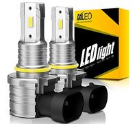 AILEO 2024 Lampadine LED 9006, 6000K Bianco Freddo, Ultra Luminose 6500LM - 600% Più Luminose,LED Fog Light Bulbs, Real 1:1, Non Polare Plug and Play, 2 Pezzi