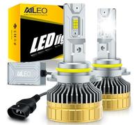 AILEO Lampadine LED 9012, Nuovissimo Aggiornamento 2024 con 12 Chip CSP LED, Luce Fredda da 6000k,180W, Luminosità di 16000LM, Installazione Plug & Play, Design Perfetto 1:1, Confezione da 2