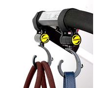 Ailevo - Ganci multiuso per passeggino, per borse per pannolini, generi alimentari, abbigliamento, borsa, ottimo accessorio per la mamma quando fai jogging, passeggiate o shopping, 2 pezzi