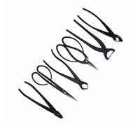 Ailgely 6 Pezzi Kit per Utensili Bonsai in Acciaio, Forbici da Taglio, Pinze con Borsa, per Utensili da Taglio del Giardino, Rami e Foglie di Taglio, Coltivazione di Bonsai Squisiti
