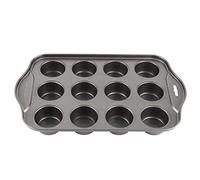 Ailgely Acciaio a 12 Tazza Mini Rotondo Rotondo Cheescake Padella da Forno, Panetteria da per Stampo per Torta Fai-da-te con Rivestimento Antiaderente a Doppio Strato per Torte, Muffin