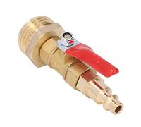 Ailgely Adattatore di Scarico Winterize, Connettore Rapido Maschio in Ottone 1/4 Pollici Filettatura Maschio GHT 3/4 Pollici, Adattatori Antigelo per Yacht, Funzionamento Semplice per (Maschia)